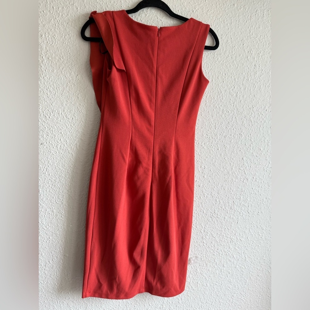 Enfocus Studio Pink Ruched One Shoulder Cocktail Dress Size 4 - Picture 5 of 5